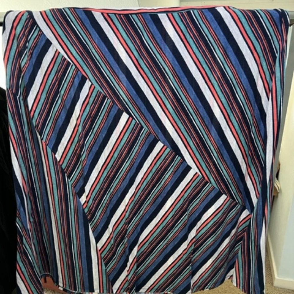 Cato striped Maxi skirt size 26/28